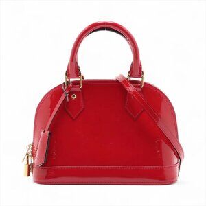Louis Vuitton Vernis Alma BB M91606 MI4103 Red